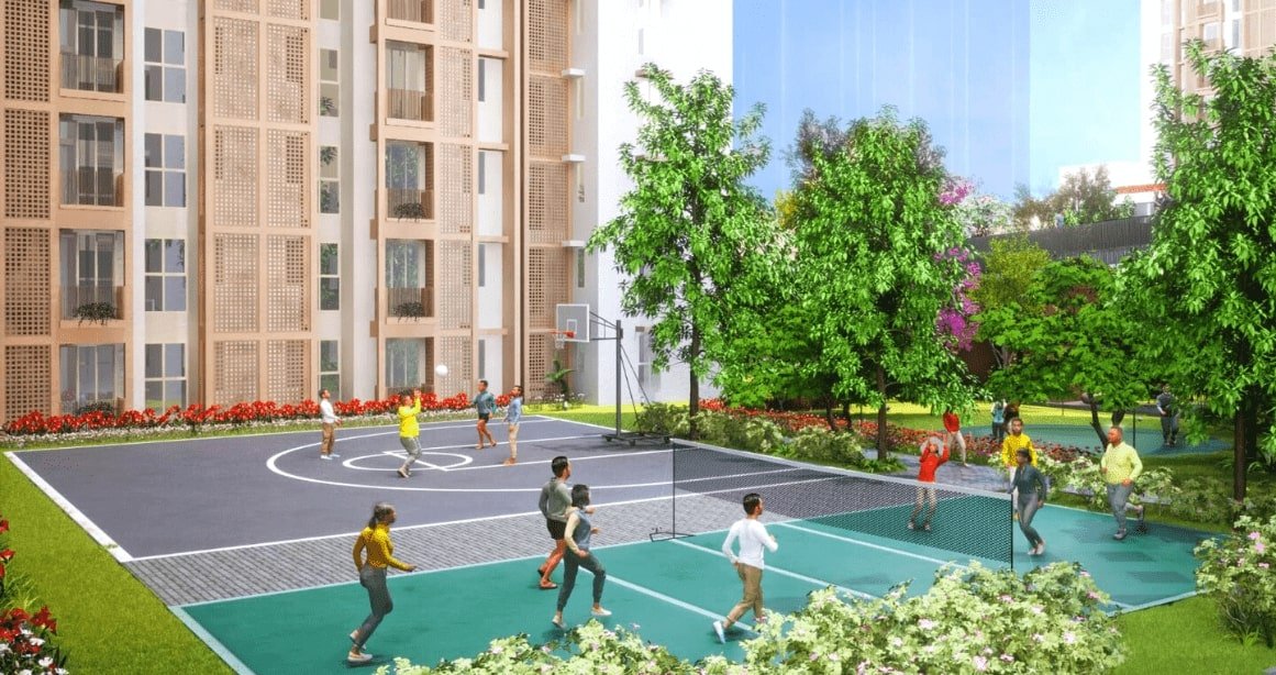 Mahindra-Happinest-Amenities-Vollyball-Basketball-Court-Kalyan-Mumbai