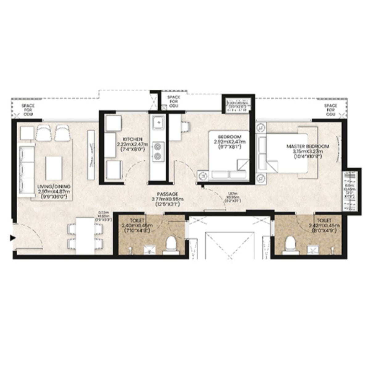 Mahindra-Happinest-Floor-Plan-2-BHK-600-sqft-